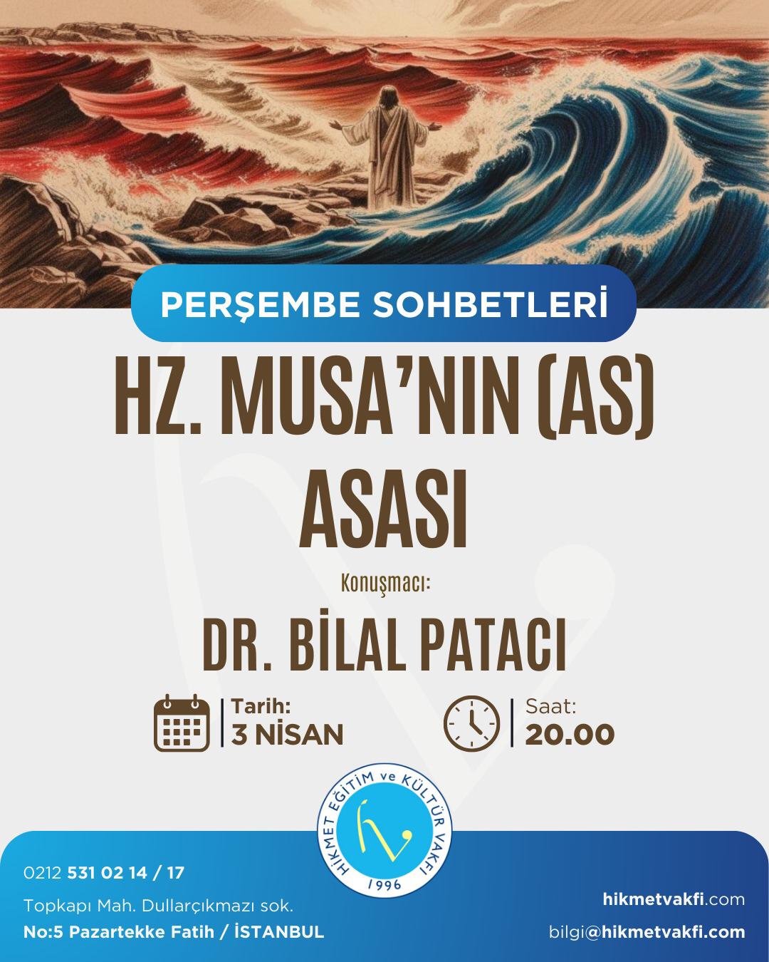 Hz. Musanın Asası üzerinden dönemi ve bugünü okuma
